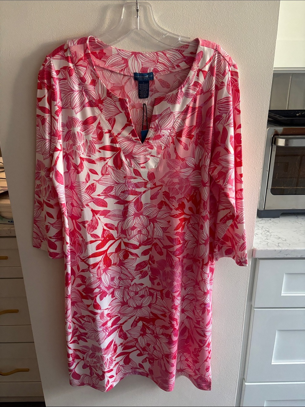 NWT Womenâs Pink Floral Swim Cover-Up